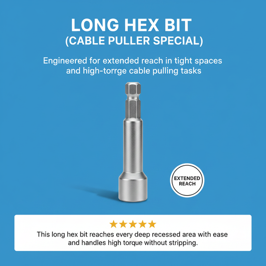 Long Hex Bit (cable puller special)